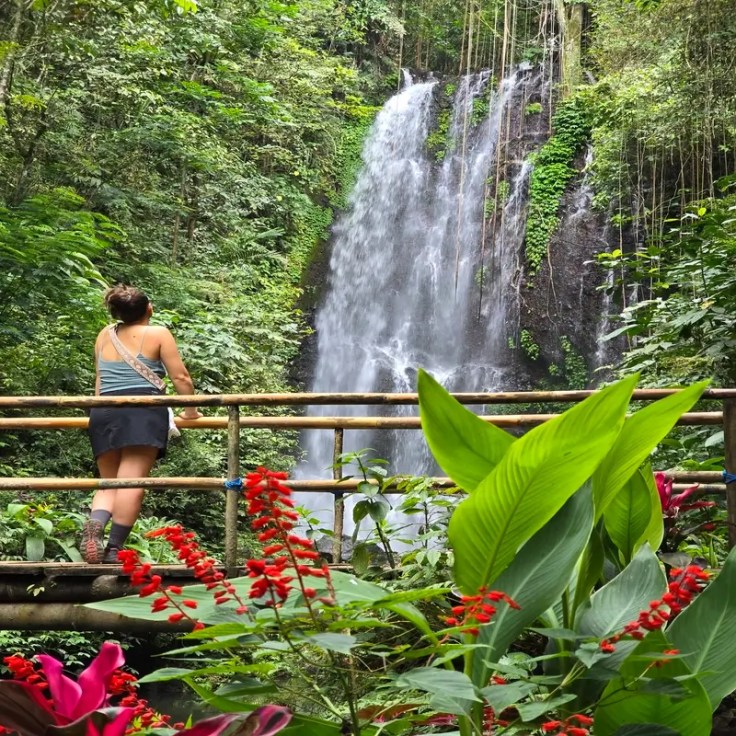 La cascade Luan Kebo à munduk pendant un voyage à bali
